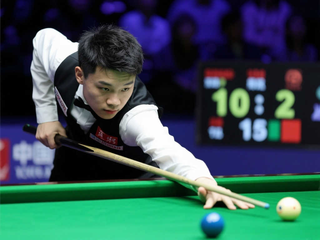 斯诺克世锦赛资格赛：庞俊旭强势10-2击败卡蒂，挺进48强